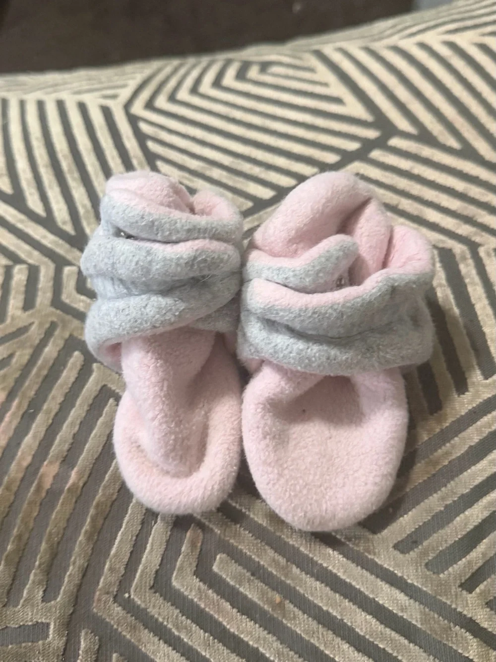 Plush Baby Booties & Slippers Set - Pink, Gray, Beige, Black